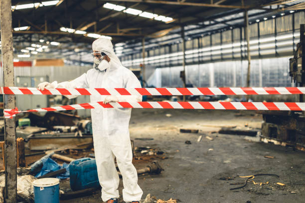 Professional Biohazard Cleanup technician working in Milford, PA